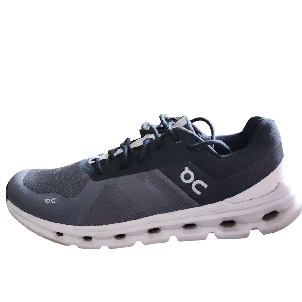 On Cloudrunner Mens Running Shoes Black White Size 13 46.99017 Sneaker
